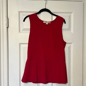 Boston proper Sleeveless peplum top